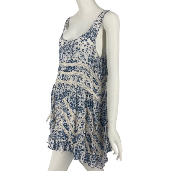 Free People Floral Trapeze Slip in Ivory Small - Picture 6 of 13